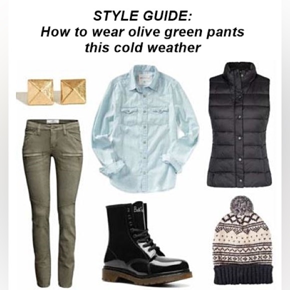 JBRAND Houlihan Army Green Skinny Cargo Jeans Size 25 - Picture 4 of 15